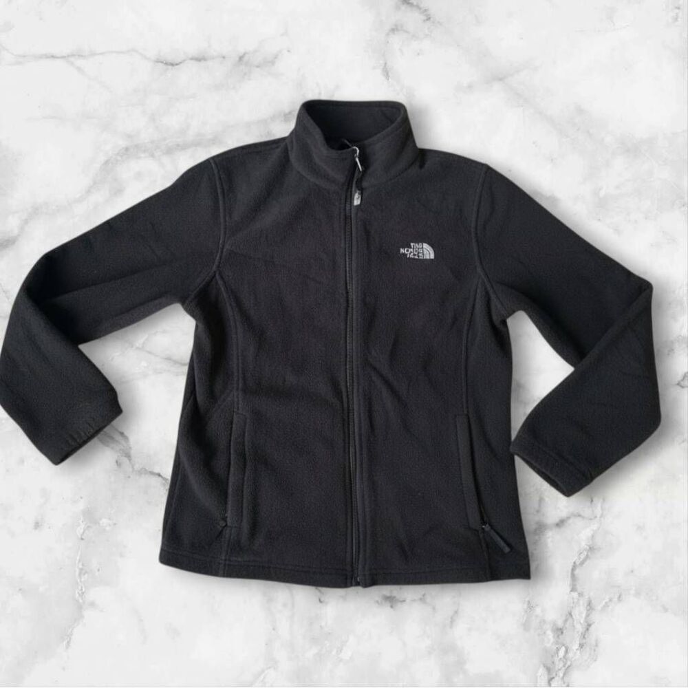 North Face Girls Black Full Zip Jacket
